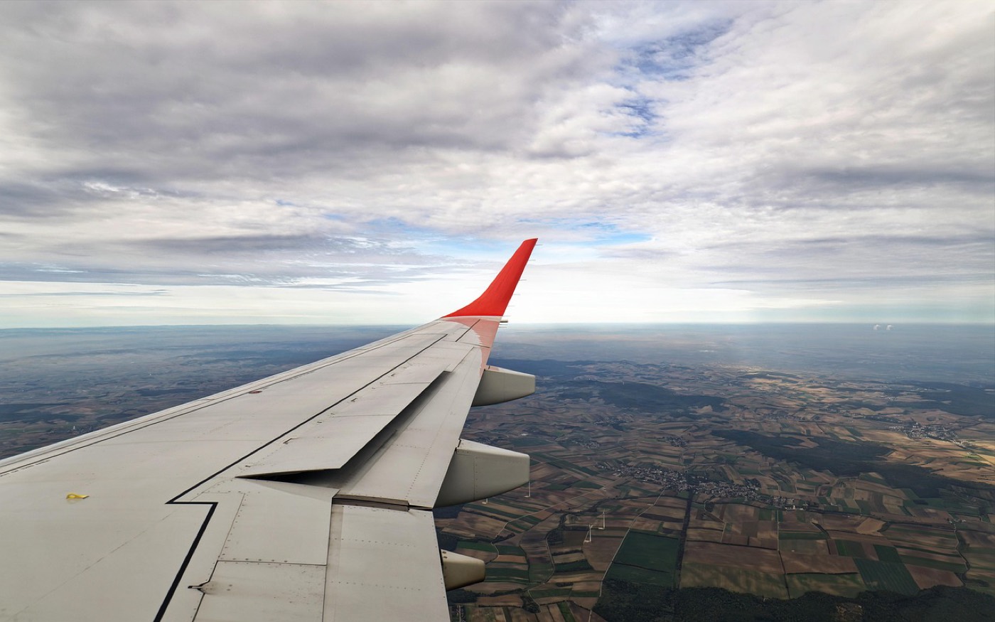 View from an airplane window